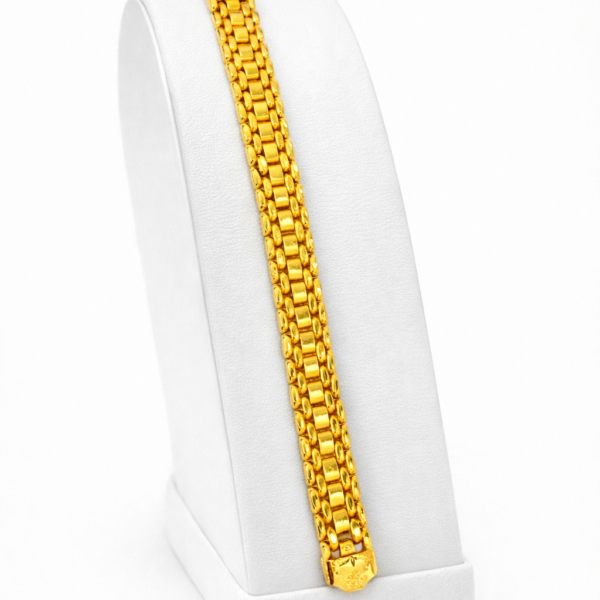 Men's Golden Link luxury Bracelet for men (1 gram gold plated)