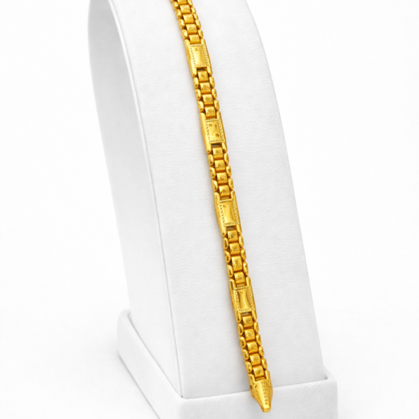BUY REY CASUAL GOLD BRACELET FOR MEN (1 GRAM GOLD PLATED)