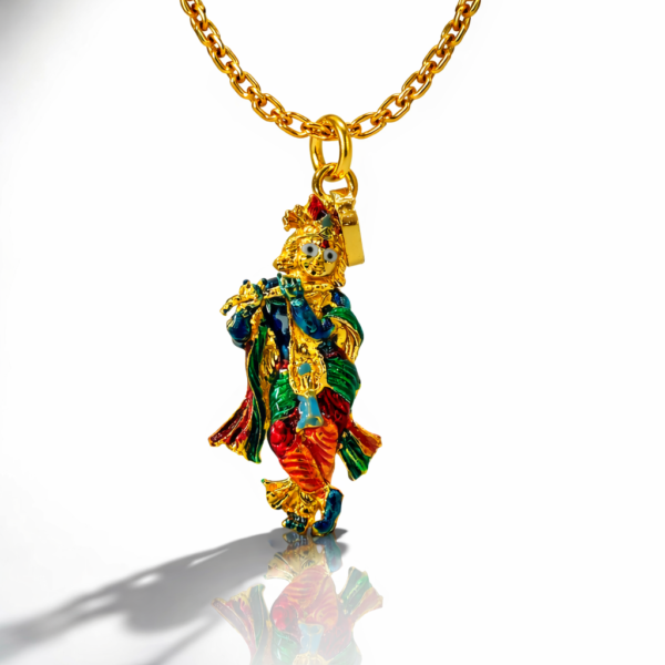 KRISHNA MURLI LEELA PENDENT ( 1 GRAM GOLD PLATED )