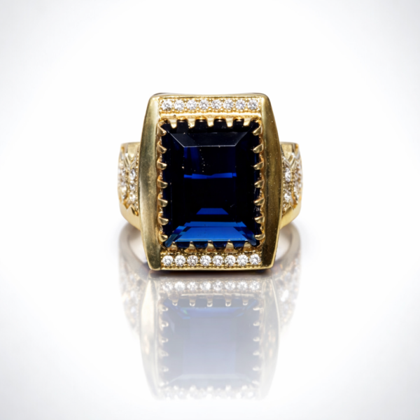 BLUE STONE RING FOR MEN