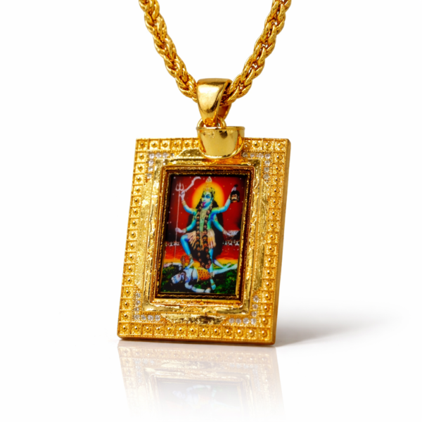 MAHAKALI MAA PHOTO OENDENT FOR MEN (1 GRAM GOLD PLATED )