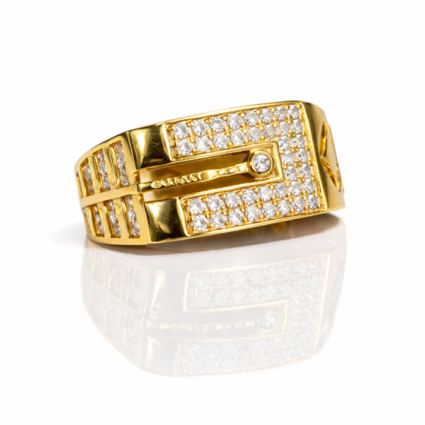 MENS WHITE GOLD DIAMOND RING