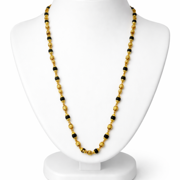 SUPERIOR QUALITY SPARKLING DESIGN GOLD PLATED MALA