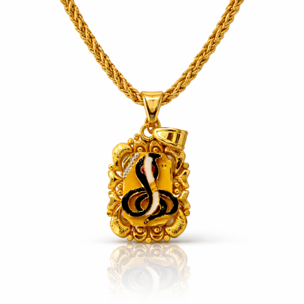 RAJWADI DESIGN GOLD PLATED GOGA JI PENDENT