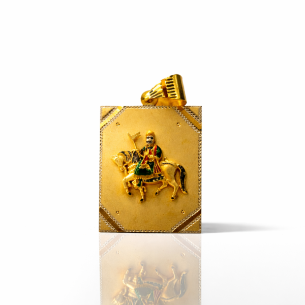 RAMDEVPIR MURTI PENDENT ( 1 GRAM GOLD PLATED )
