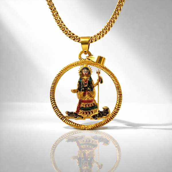 khodiyar maa prominent design pendent (1 gram gold plated )