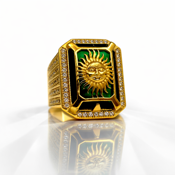 SURYA RING FORN MEN'S (1 GRAM GOLD PLATED )