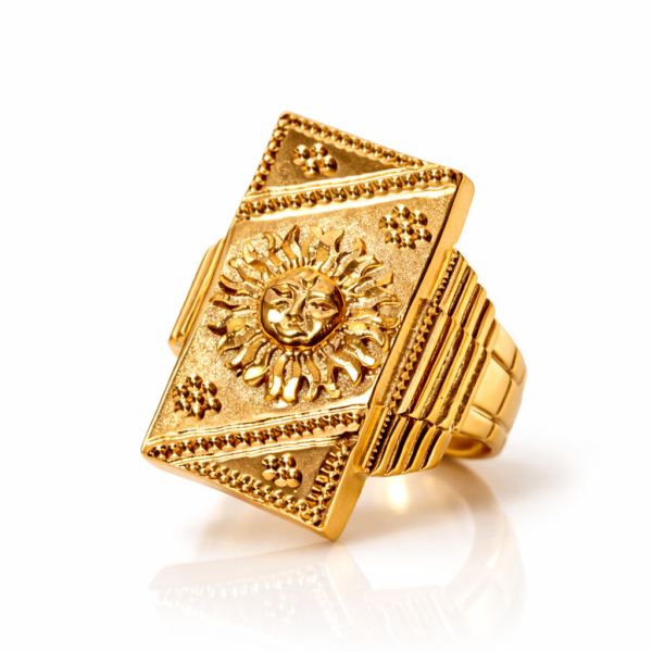 1GM GOLD PLATED RING FOR MEN
