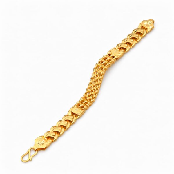 BUY BRASS PLATING GOLD PLATED DESIGNER BRACELET FOR MEN