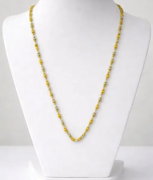 SILVER GOLDEN BOLS CHAIN FOR WOMEN
