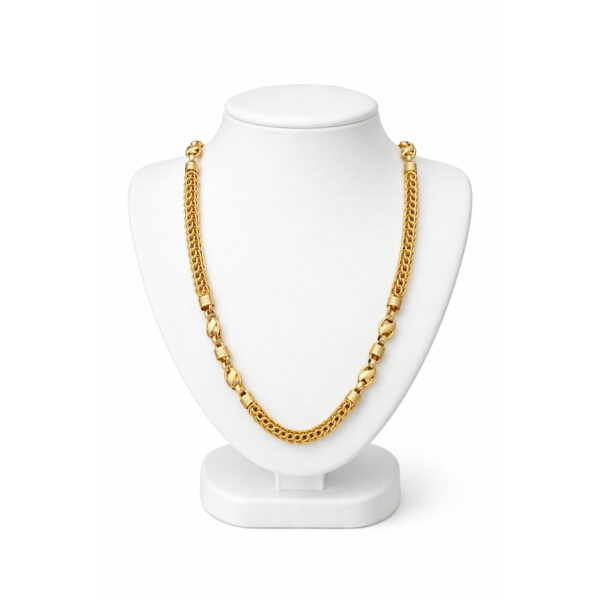 interwoven link design best quality gold plated chain for men