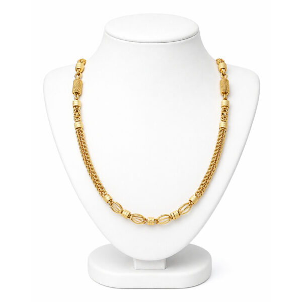 DELICATE DESIGN GOLD PLATED RAJWADI CHAIN FOR MEN