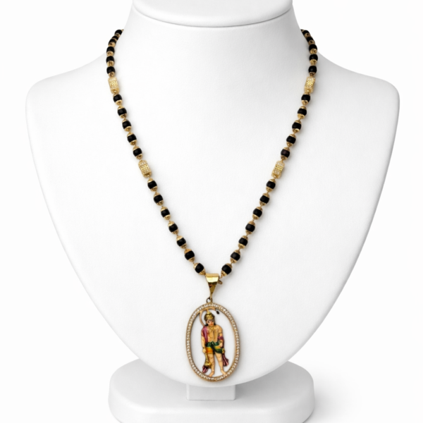 RUDRAX MALA WITH HANUMANJI PENDANT