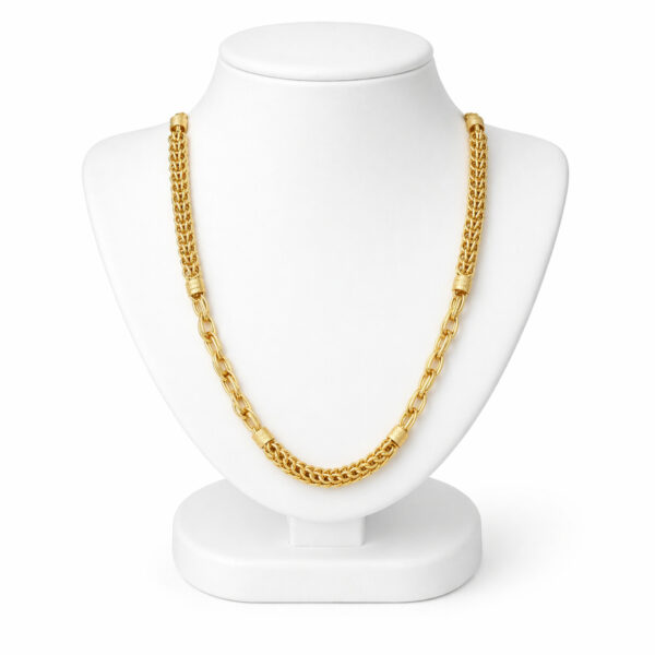 Small kohli Nawabi chain for men (1 gram gold plated)