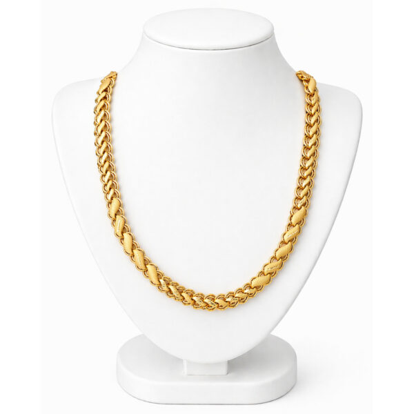 STYLISH GOLD PLATED DESIGNER LOTUS CHAIN 8P BUY ONLINE