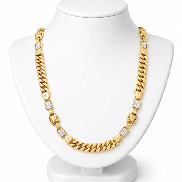 STYLISH 1 GRAM GOLD PLATED CHAIN
