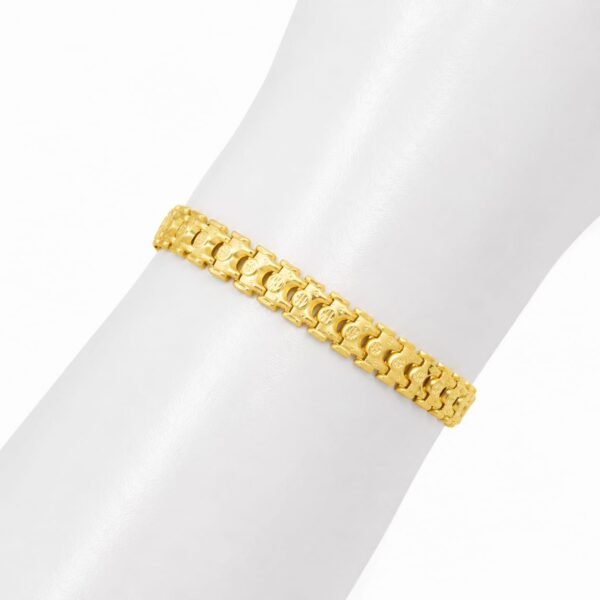 1 GRAM GOLD PLATED AMAZING DESIGN BRACELET FOR MEN