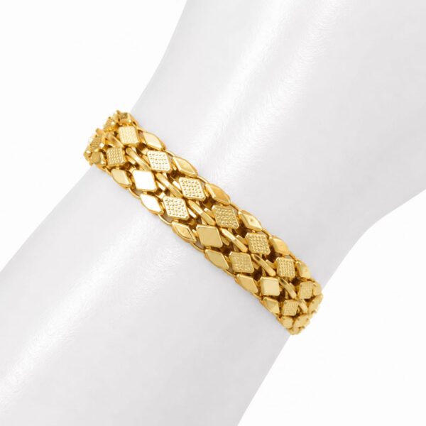 BUY REY CASUAL GOLD BRACELET FOR MEN (1 GRAM GOLD PLATED)