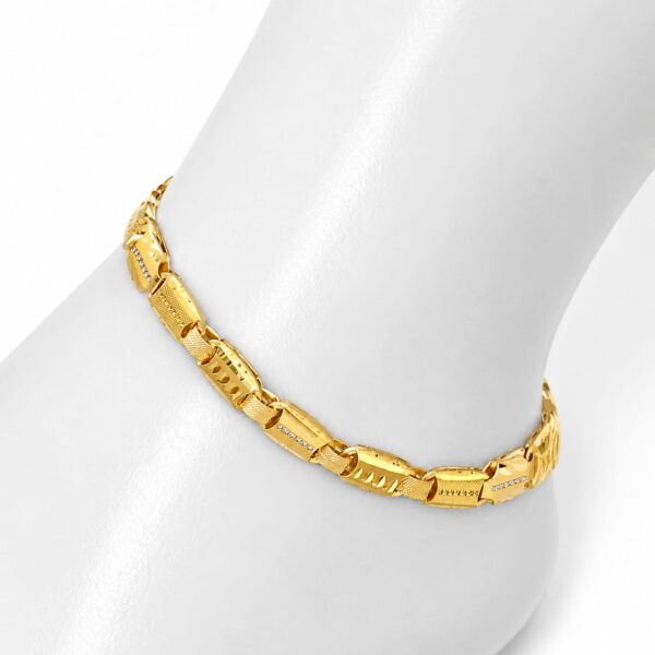Men's Golden Link luxury Bracelet for men (1 gram gold plated)