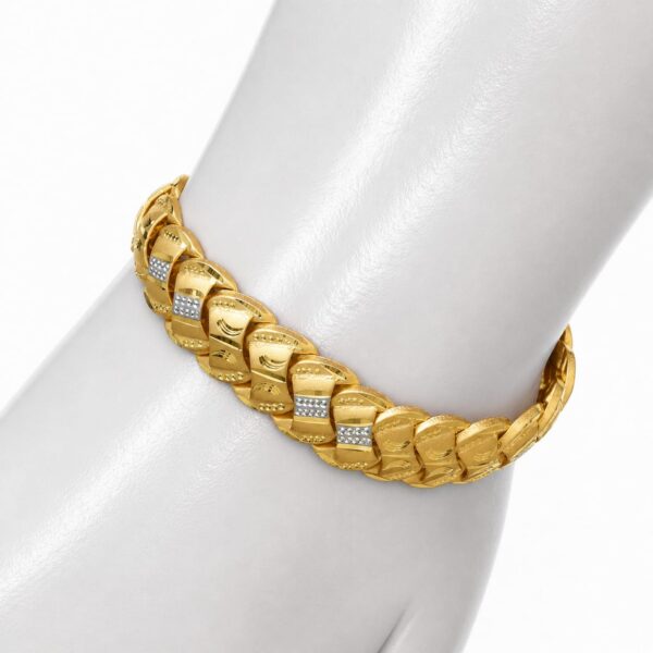 REDSTONE  KRISHNA MURTI BRACELET (1 Gram Gold Plated)