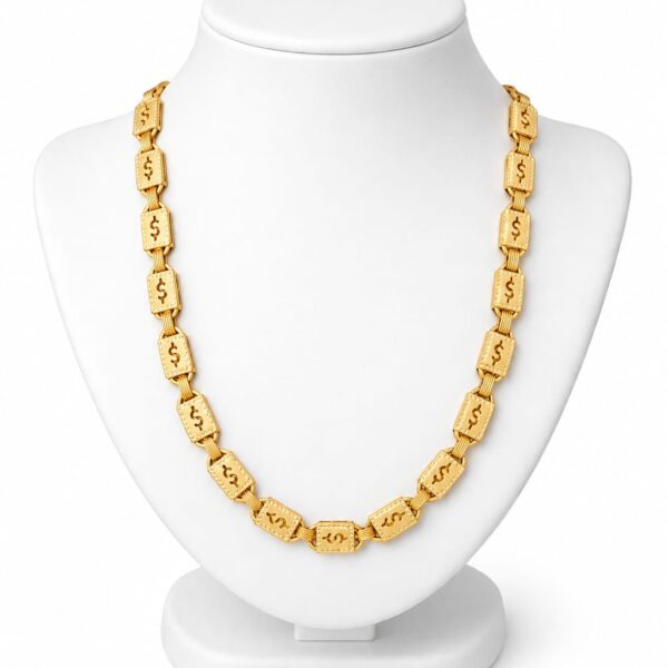 COOL DESIGN GOLD PLATED RAJWADI CHAIN FOR MEN