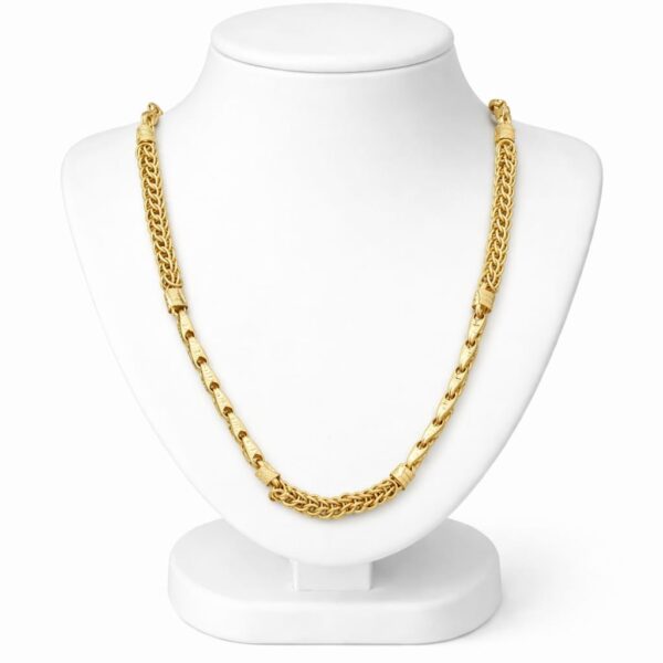 CUTE ANTIQUE GOLD PLATED CABLE CHAIN FOR MEN