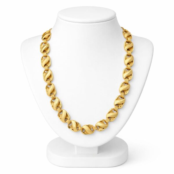 DELICATE DESIGN GOLD PLATED RAJWADI CHAIN FOR MEN