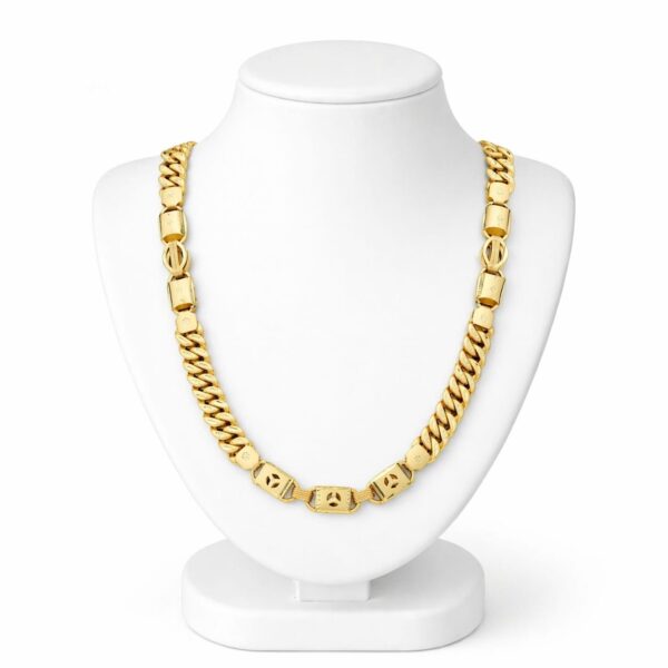 MIX DESIGN GOLD PLATED CHAIN FOR MEN