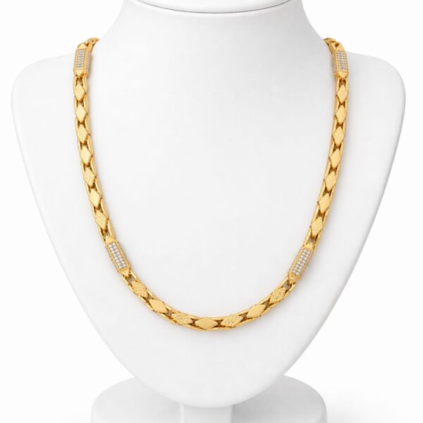 OVAL SHAPE GOLD PLATED CHAIN