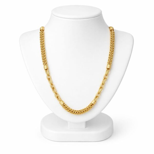 ROUND GOLD PLATED CHAIN FOR MEN