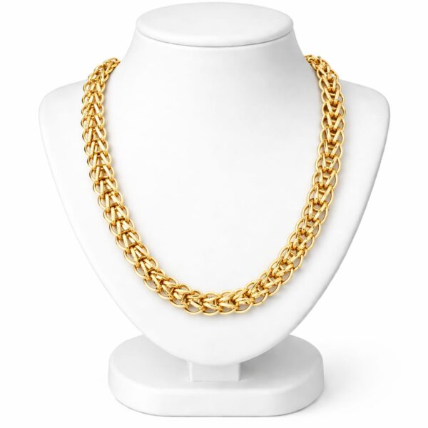 STYLISH GOLD PLATED DESIGNER LOTUS CHAIN 8P BUY ONLINE