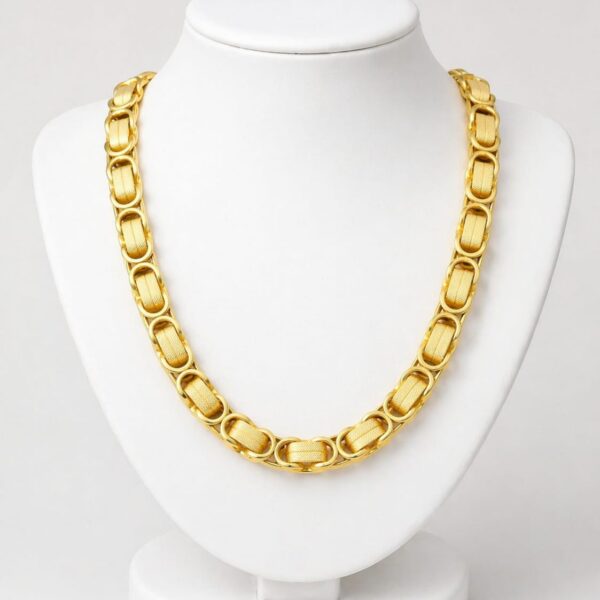 INTERWOVEN LINK DESIGN BEST QUALITY GOLD PLATED CHAIN