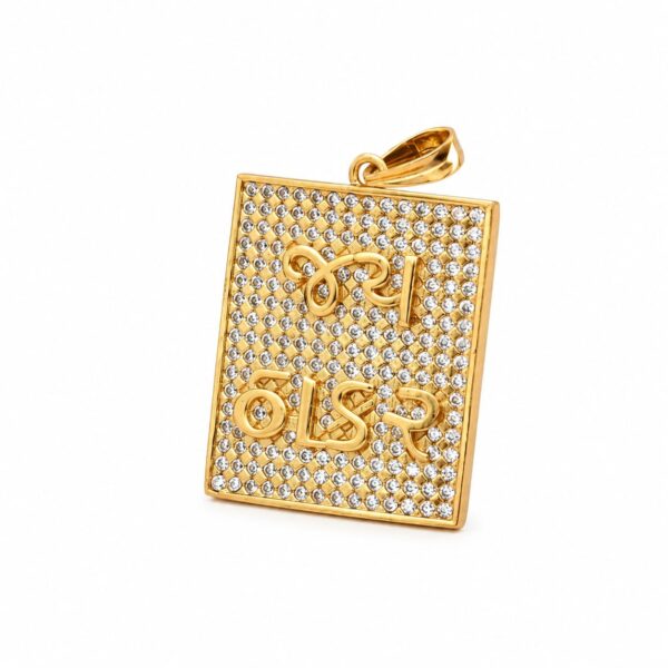JAY THAKAR WITH DIOMOND BEST QUALITY GOLD PLATED PENDANT