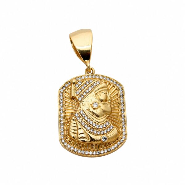 Chhatrapati Shivaji Maharaj with diamond gold pendant for men