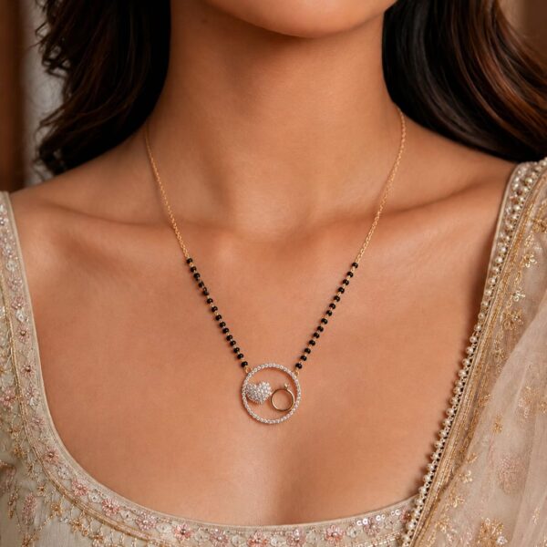 ONYX NECKLACE WITH DIOMOND 1 GRAM GOLD PLATED
